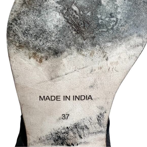 Free People Ankle Boots Womens 6.5 Dark Brown Leather Boho Western Cowgirl Rodeo - Picture 9 of 9